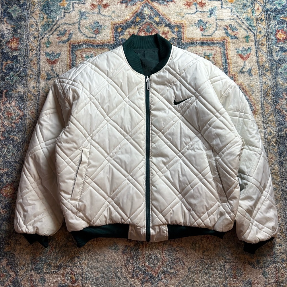 Vintage Nike Quilted Reversible Big Logo Jacket Size XL - Picture 2 of 5
